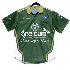NASCAR Stewart Haas Racing One Cure Pullover Shirt Men's XL Green